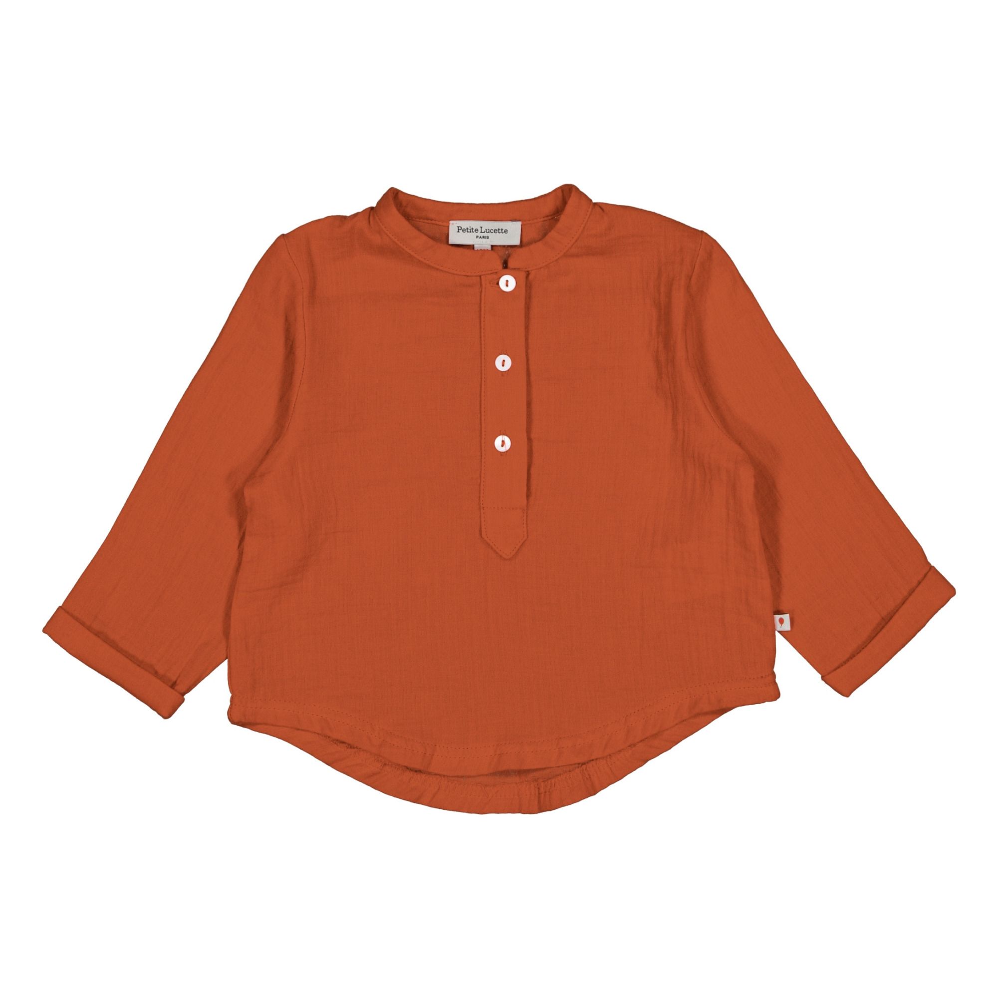 Petite Lucette Kurta Gaze de Coton Bio Loris | Rostfarben