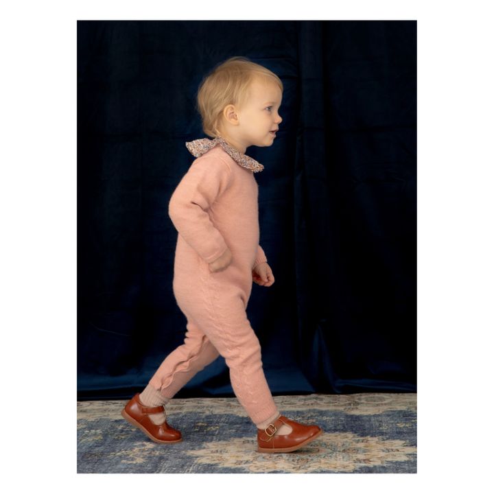 Alex Wool Lurex Jumpsuit | Pink- Product image n°3