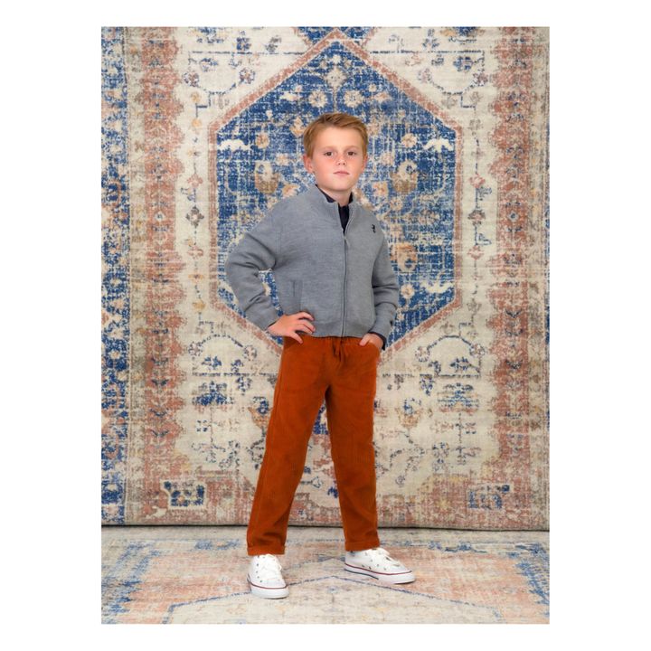 Cardigan con zip in lana Harry's | Blu- Immagine del prodotto n°1
