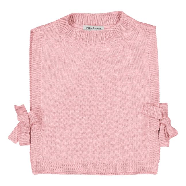 Pull Sans Manches Laine Lurex Jano | Rose