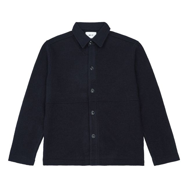 Kian 6398 Giacca in lana merino | Blu marino