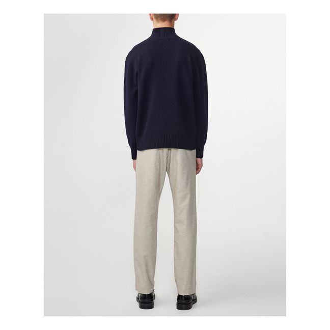 Clark 6624 Wool turtleneck jumper | Navy blue