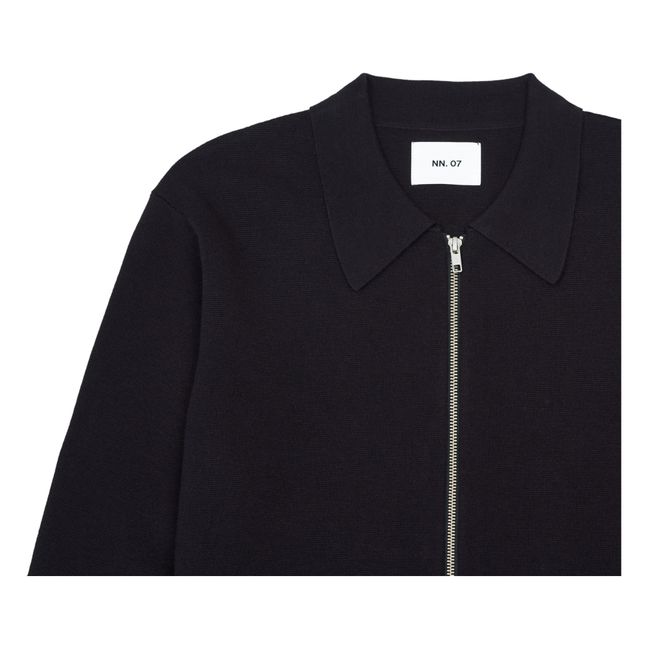 Cardigan Zippé Harald 6530 Laine | Blu marino