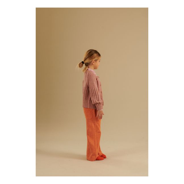 Gilet Laine Alpaga | Rose