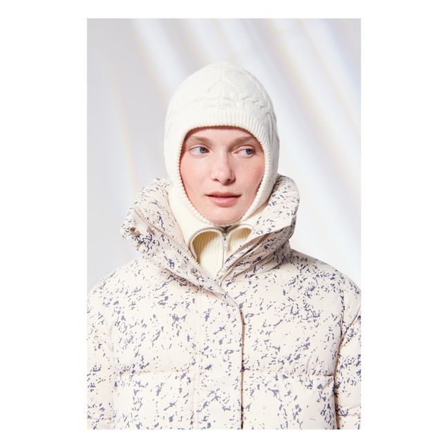 Doudoune Courte Imperméable Imprimé All Over | Sable