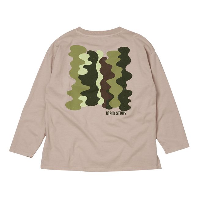 Camiseta de algodón orgánico Logo | Rosa Viejo