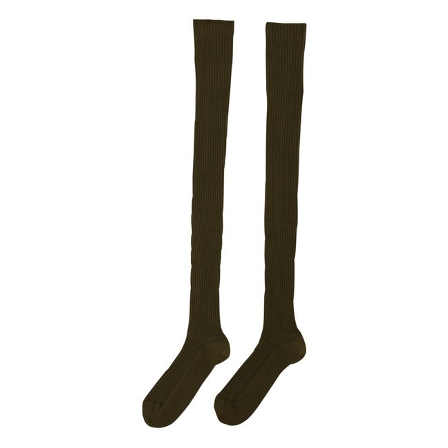 Chaussettes Hautes Kok | Vert olive