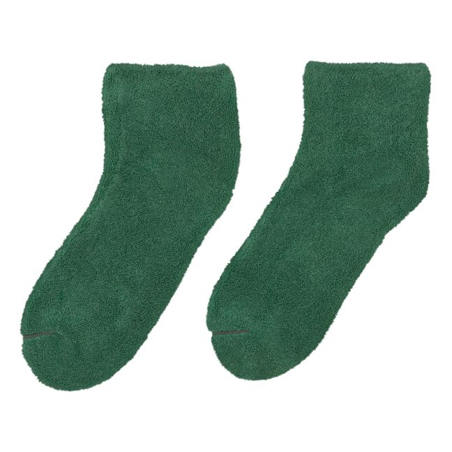 Chaussettes Bouclette Kas | Vert sapin