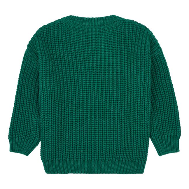 Jersey grueso de algodón orgánico | Verde