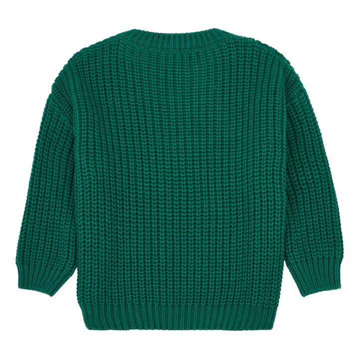 Organic Cotton Chunky Sweater | Green- Product image n°2