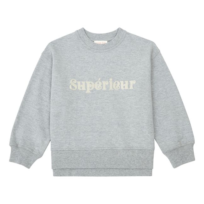 Sweatshirt Superior | Grau Meliert