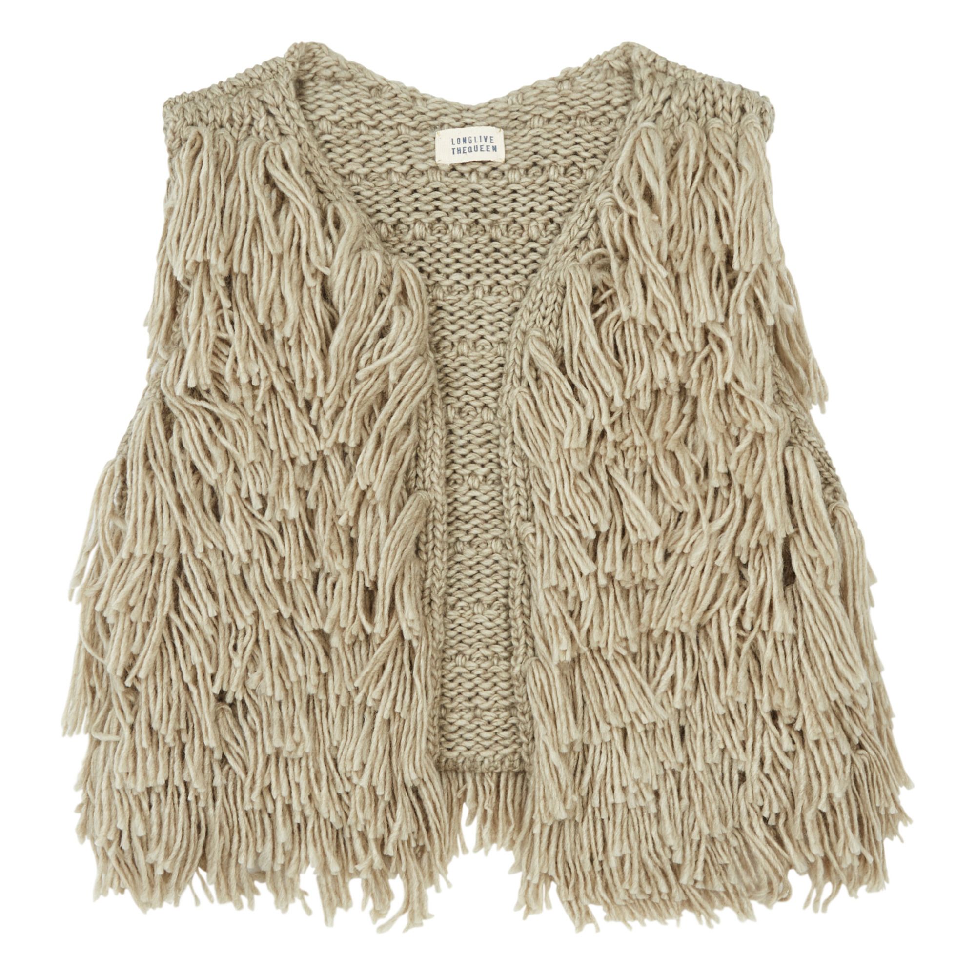 Fringed waistcoat | Grey