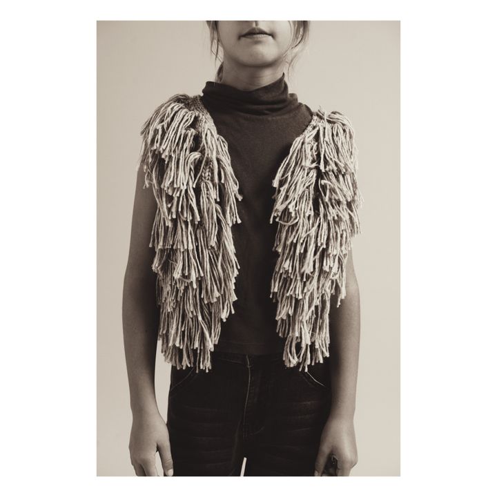 Fringed waistcoat | Grey