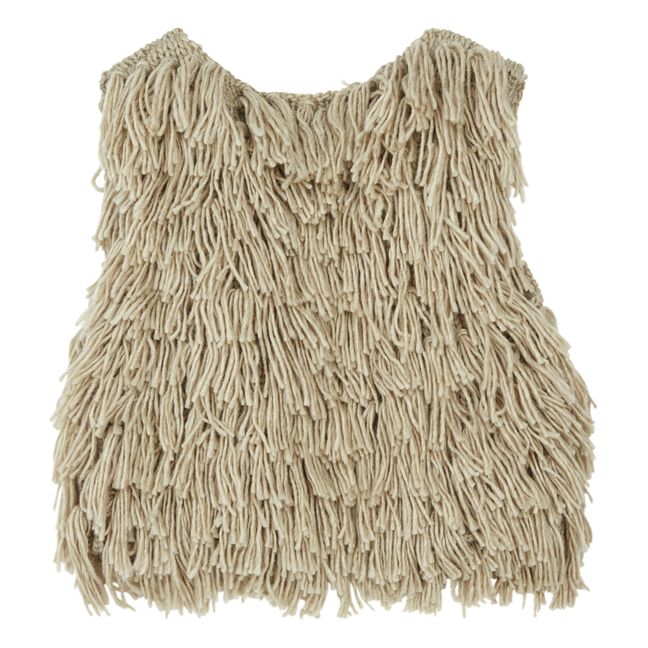Gilet Franges | Gris