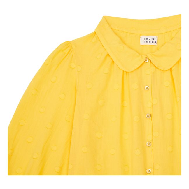 Bluse gepunktet | Gelb