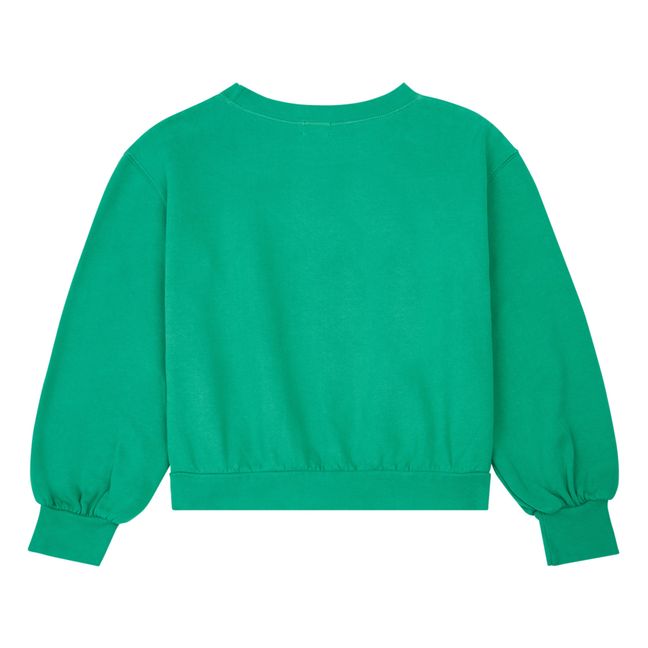 Sweat Imprimé Coton Bio | Vert