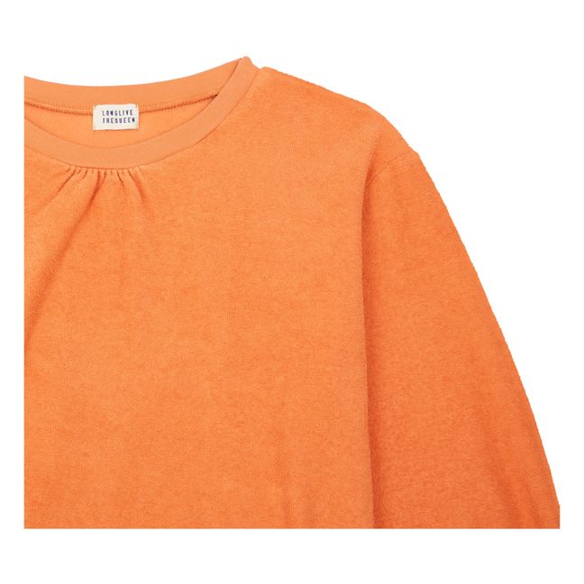 Maglione in spugna di cotone biologico | Arancione