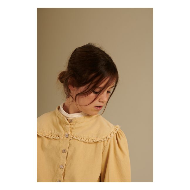 Blouse Unie Coton Bio | Vanille