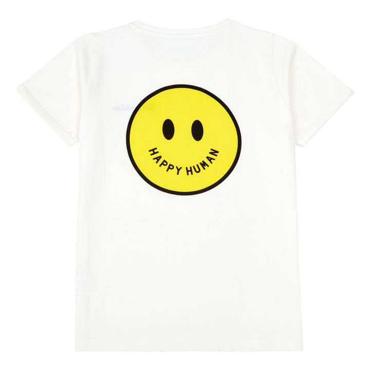 Maglietta Smiley in cotone biologico | Bianco- Immagine del prodotto n°0