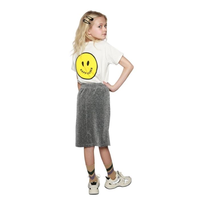 Organic cotton Smiley T-shirt | White- Product image n°4
