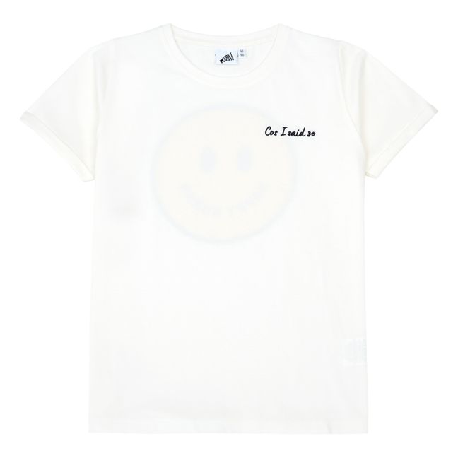 T-shirt Coton Bio Smiley | Weiß