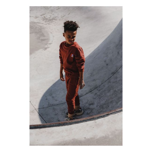 Sweat Coton Bio Ciss | Rouge brique