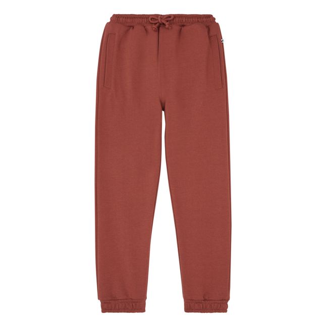 Jogger Coton Bio | Rouge brique