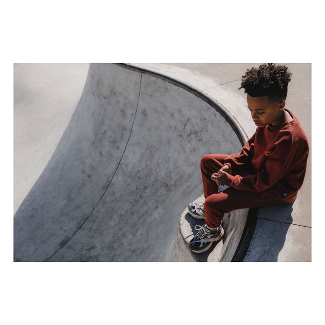Jogger Coton Bio | Rouge brique