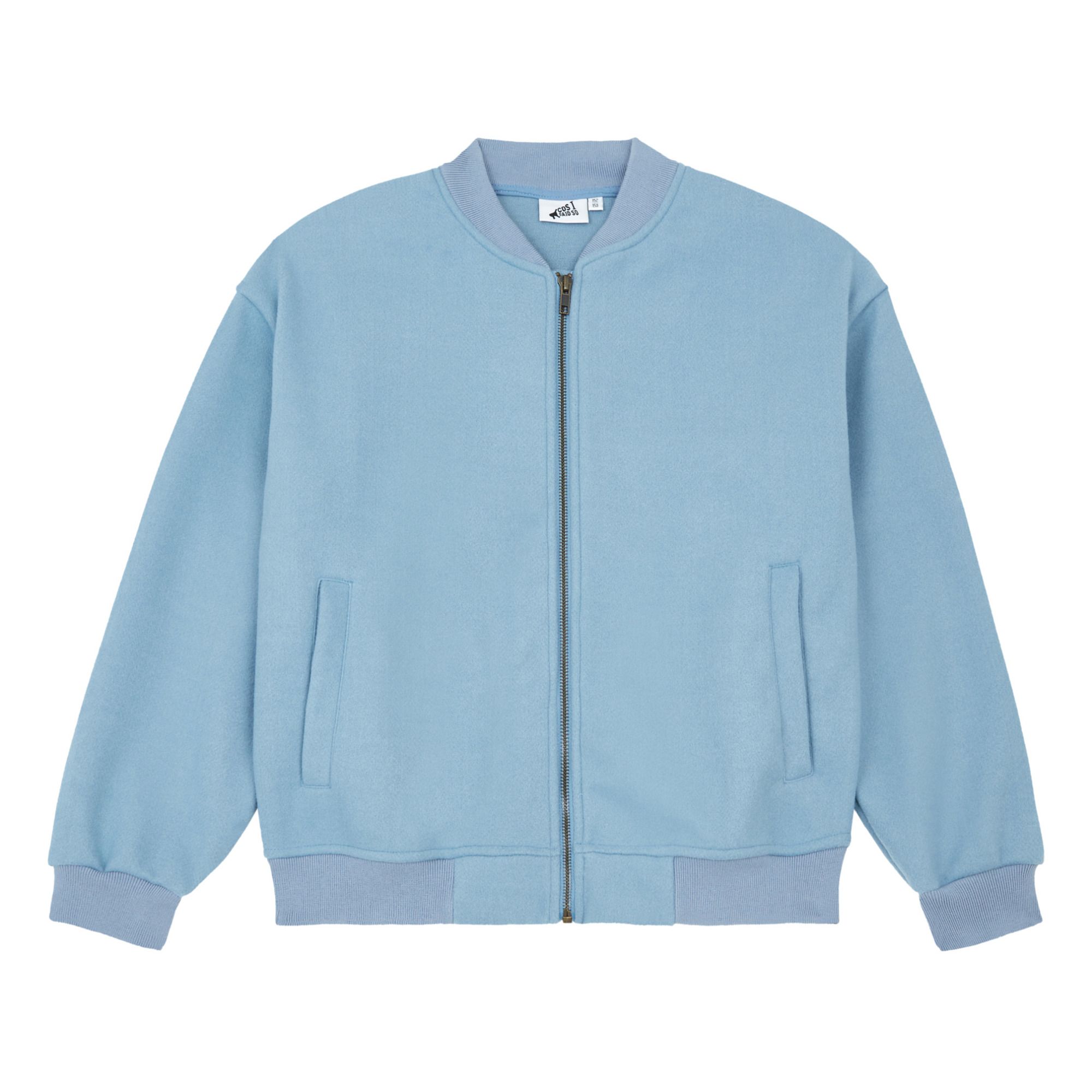 Baby blue on sale bomber jacket mens