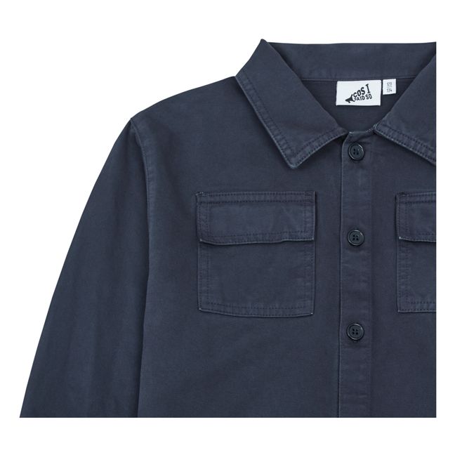 Sur-chemise Coton | Bleu marine