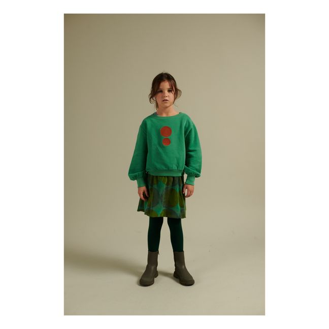 Jupe Retro Coton Bio | Vert