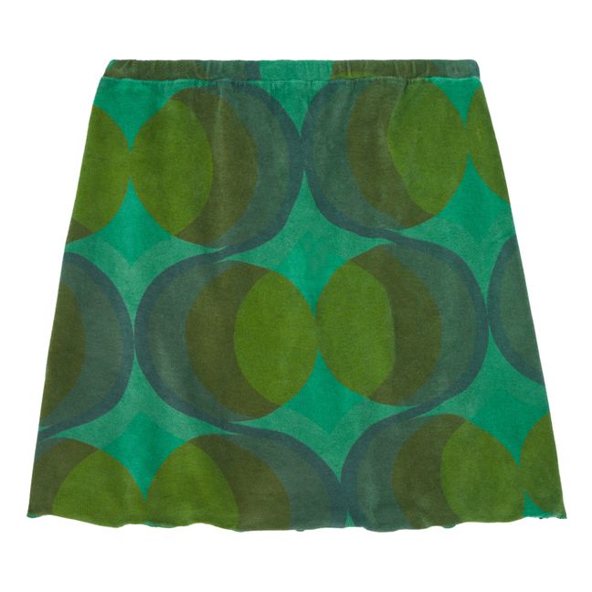 Jupe Retro Coton Bio | Vert