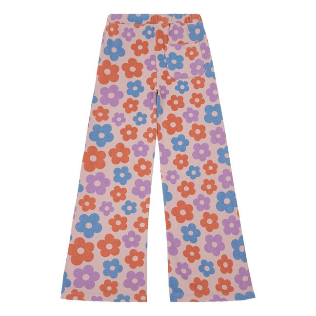 Pantalon Fleurs Coton Bio | Rose
