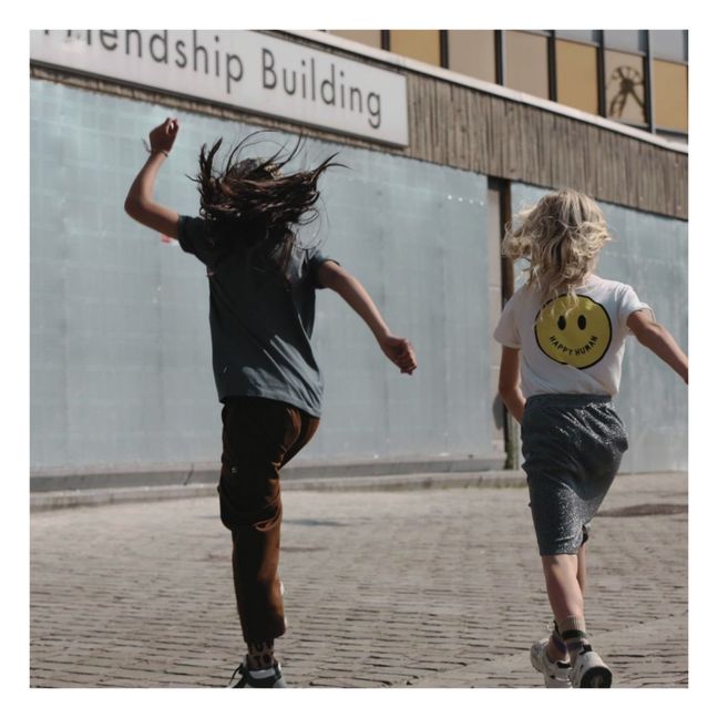 T-shirt Coton Bio Smiley | Blanc