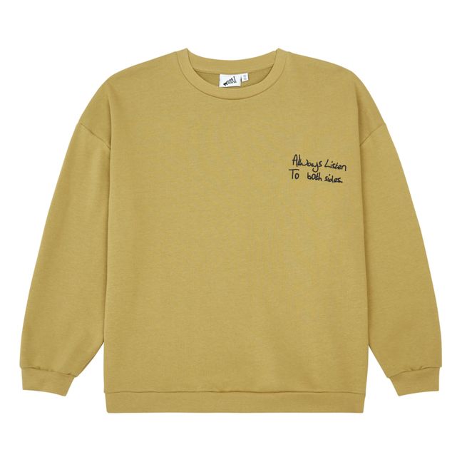 Both Sides Organic Cotton Sweatshirt | Ochre