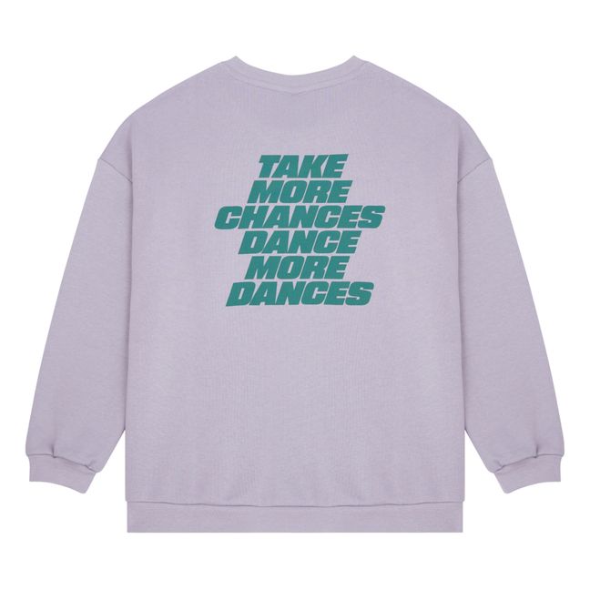 Dances organic cotton sweatshirt | Lavender
