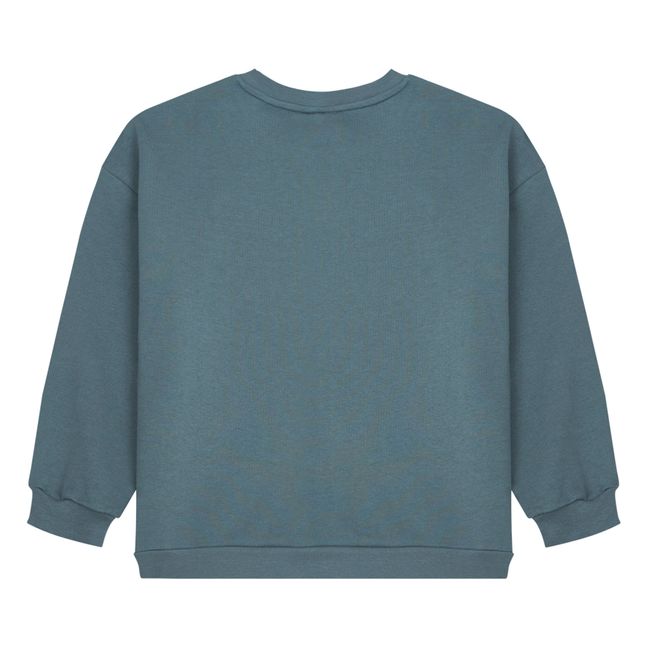 Sweatshirt aus Bio-Baumwolle Funky Town | Graublau