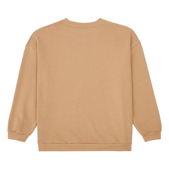 Organic cotton sweatshirt Lost In Music | Brown