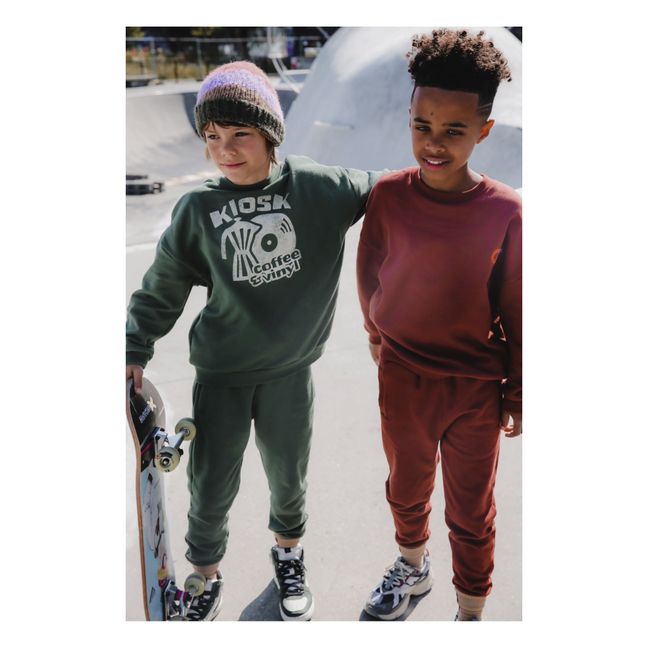 Jogger Coton Bio | Rouge brique