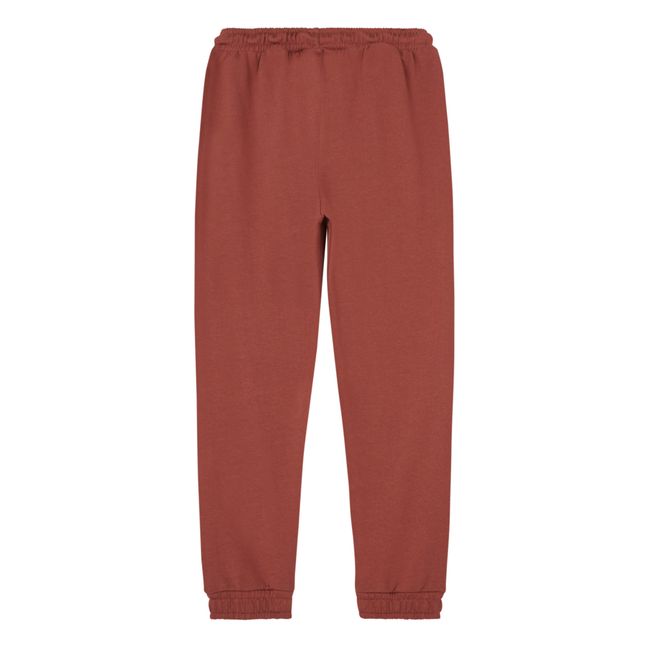 Jogger Coton Bio | Rouge brique
