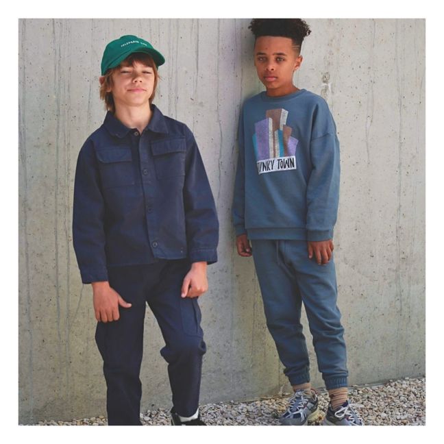 Jogger Coton Bio | Bleu gris