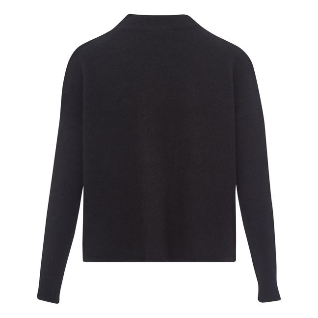 Jersey oversize de lana y alpaca Kunlun | Negro