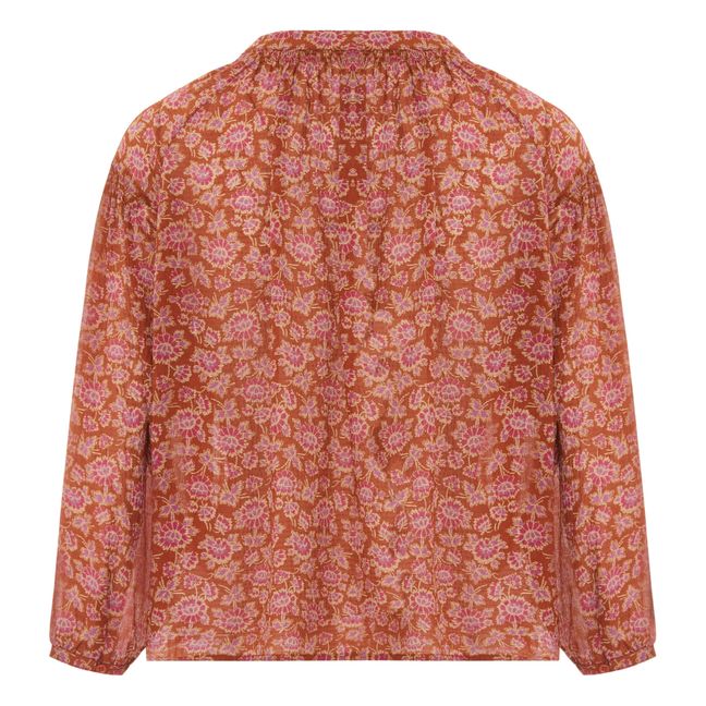 Blusa con estampado floral Nipoa | Marrón Rojizo