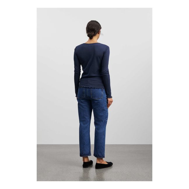 Gilet Edie Coton Bio | Bleu nuit