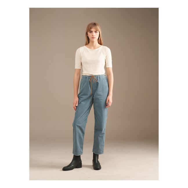 Pantalones de pana Pizzy - Colección Femenina | Azul