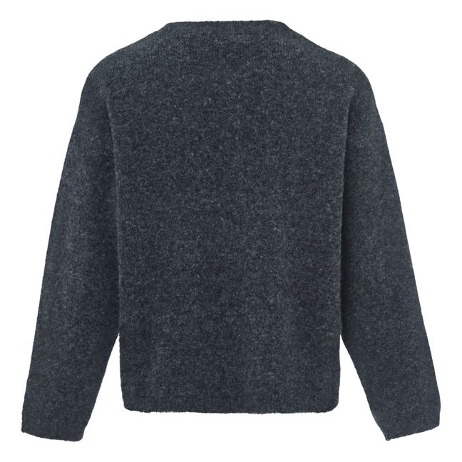 Derby Pullover Extra Fine Merino Wolle | Anthrazit
