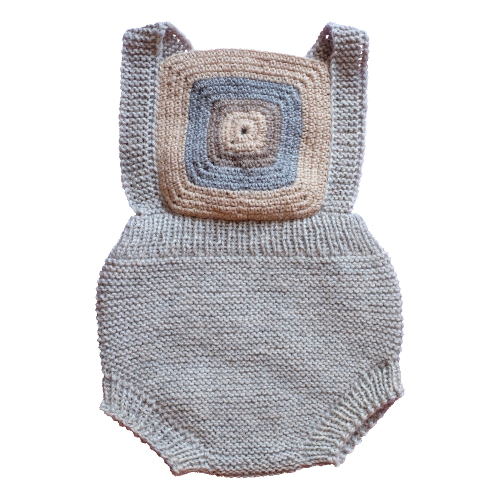 RKO Barboteuse Crochet Baby Alpaga | Seidenfarben