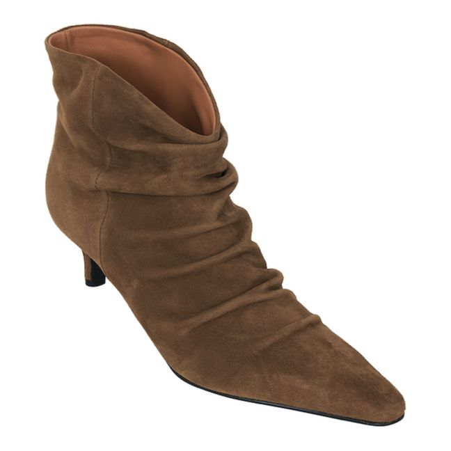 Stiefeletten Slouchy | Haselnussbraun