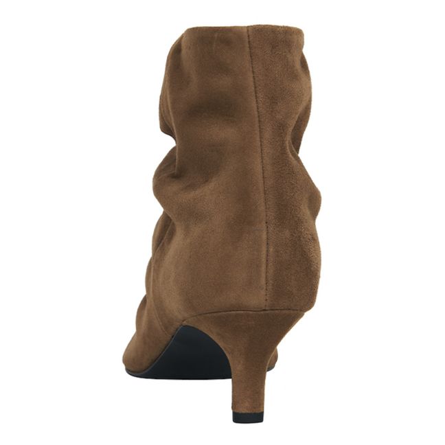 Stiefeletten Slouchy | Haselnussbraun