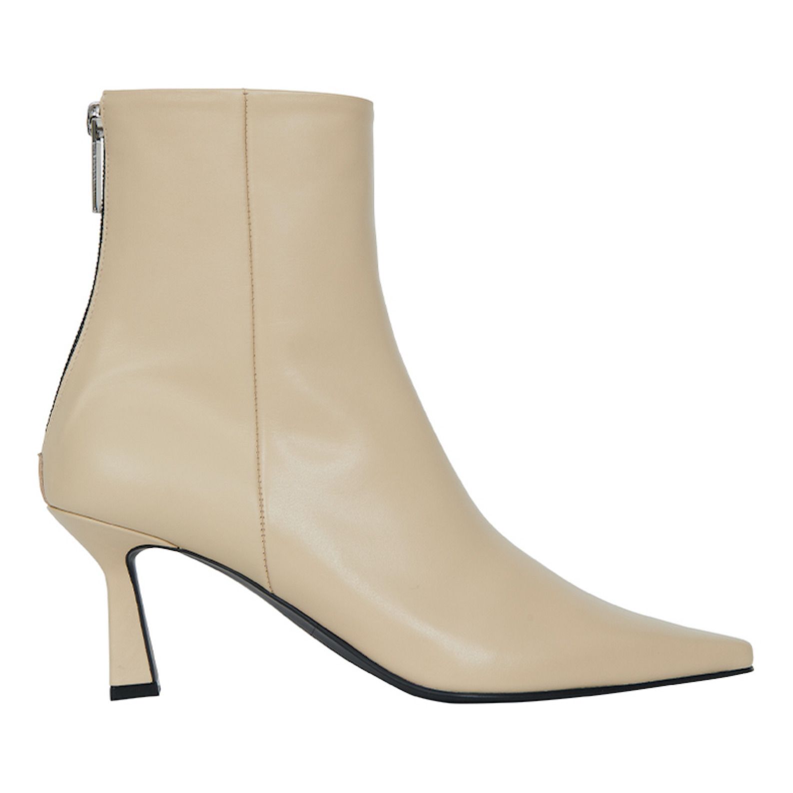 Beige pointed sale ankle boots